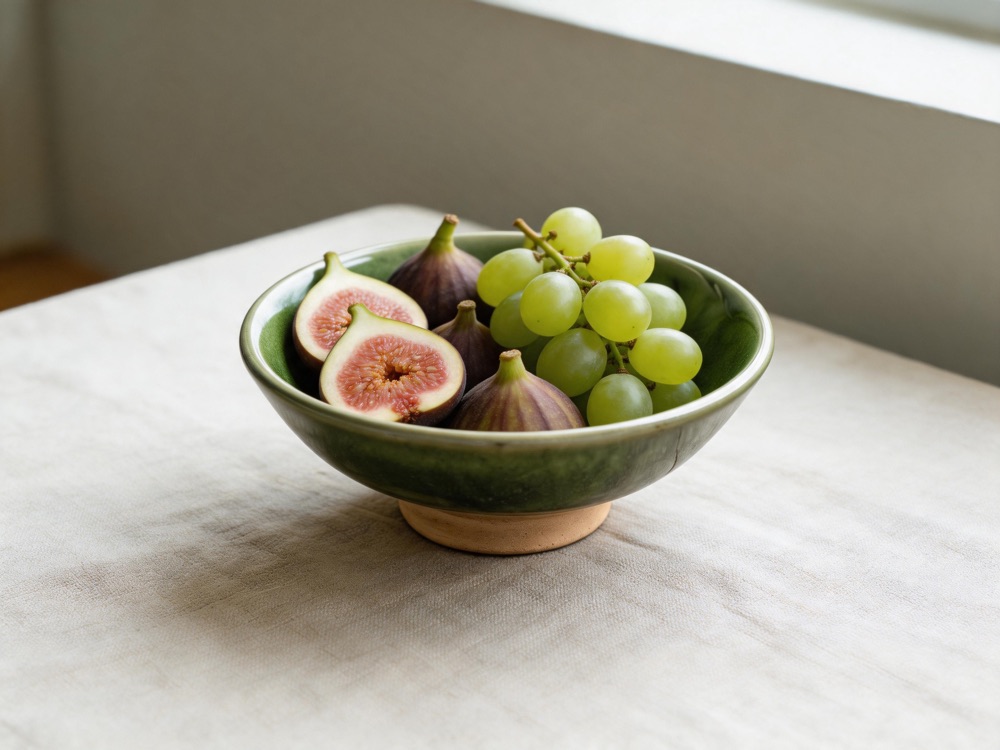 Campaign visual generated from the photo of Moss Glaze Bowl
